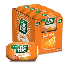 Tic Tac frente del envase mostrando diseño y ventaja portátil