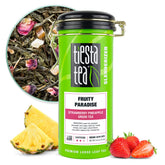 Tiesta Tea vista frontal del paquete hermético, conserva frescura