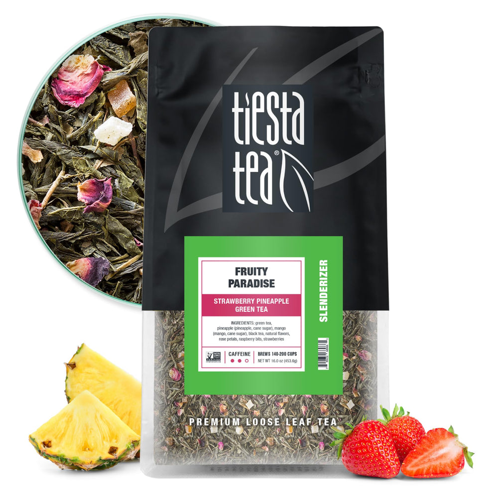 Tiesta Tea bolsa frontal mostrando diseño y capacidad para frescura