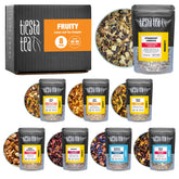 Tiesta Tea vista frontal del set Dry Flight con 8 mezclas, ideal para probar sabores