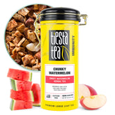 Tiesta Tea lata frontal mostrando diseño y conservación