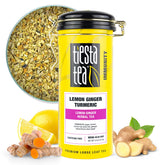Tiesta Tea lata frontal mostrando envase y frescura