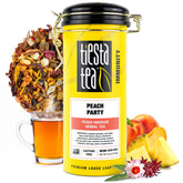 Tiesta Tea frente del empaque mostrando diseño y frescura