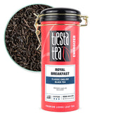 Tiesta Tea tarro frontal mostrando diseño y frescura