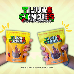 Tijuas Candies gomitas servidas en mesa de fiesta para compartir con invitados