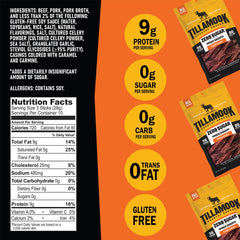 Tillamook Country Smoker primer plano de textura carnosa y sabor ahumado