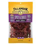 Tillamook Country Smoker paquete frente mostrando diseño y beneficio de sabor