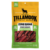 Tillamook Country Smoker empaque frontal mostrando palitos ahumados y beneficios