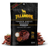 Tillamook Country Smoker paquete frontal mostrando diseño y beneficio práctico