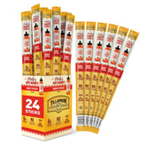 TILLAMOOK COUNTRY SMOKER empaque frontal mostrando 24 palitos, conveniencia para llevar