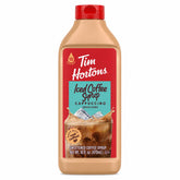 Tim Hortons botella frontal mostrando diseño y dosificador práctico