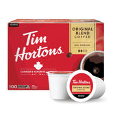 Tim Hortons caja frontal mostrando 100 K-Cups y conveniencia diaria