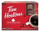 Tim Hortons envase frontal 100 K-Cups mostrando la marca y contenido práctico