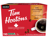 Tim Hortons frente de caja 110 K-Cups mostrando conveniencia y cantidad