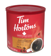 Tim Hortons vista frontal de la lata que protege frescura