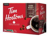 Tim Hortons embalaje frontal mostrando 24 cápsulas y conveniencia