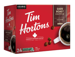 Tim Hortons posos dentro de cápsula destacando tueste oscuro