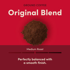Tim Hortons textura de café molido que revela aroma y consistencia