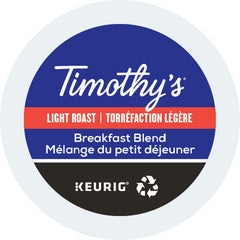Timothy's frontal del paquete de 96 K-Cup mostrando conveniencia