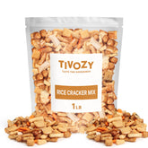 TIVOZY paquete frontal muestra mezcla crujiente y sabor auténtico