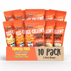 Todd's Better Snacks vista frontal del envase mostrando el pack variado, conveniencia inmediata