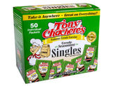 Tony Chachere's sobres frente muestra pack de 50, beneficio: fácil almacenamiento
