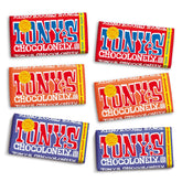 Tony's Chocolonely vista frontal del pack ideal para regalo sostenible