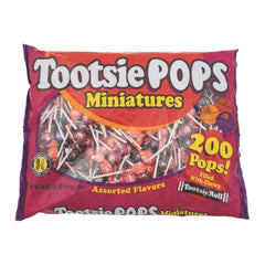 Tootsie Roll empaque frontal mostrando piruletas surtidas, ideal para eventos
