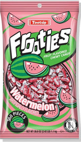 Tootsie Roll Frooties frontal de la bolsa color rosa para fiestas