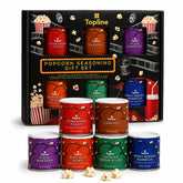 Topline packaging frontal mostrando los seis sabores y conveniencia