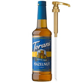 Torani botella frontal avellana muestra presentación y practicidad