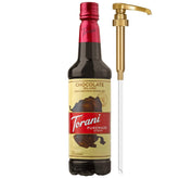 Torani botella Chocolate Milano al frente muestra presentación y uso práctico