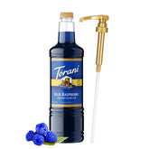 Torani botella 1 L vista frontal con pump, aporta sabor sin azúcar