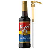 Torani botella frontal Chai Tea Spice 750 ml para bebidas consistentes