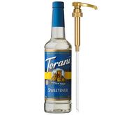 Torani botella frontal 750 ml mostrando el diseño y facilidad de uso