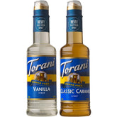 Torani pack frontal con botellas sin azúcar listo para usar y repetir sabor