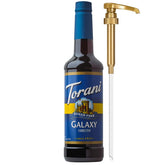 Torani botella frontal 750 ml con sabor frambuesa y ron, fácil dosificar