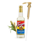 Torani con Jimoco frontal mostrando botella y pump, facilidad de uso