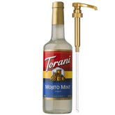 Torani botella frente mostrando presentación profesional y uso fácil