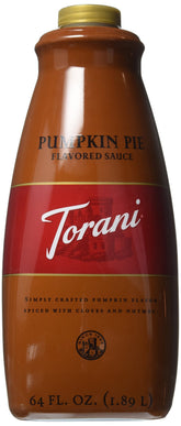 Torani botella frontal mostrando el diseño y tamaño grande