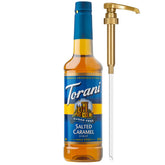 Torani botella frente mostrando tamaño y uso práctico