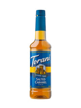 Torani jarabe sin azúcar caramelo salado frente, envase visible y práctico