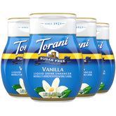 Torani envase frontal 4-pack mostrando diseño y marca, fácil identificación