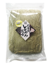 食いしん坊侍 empaque frontal mostrando kombu rallado, beneficio: presentación clara