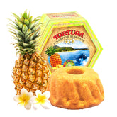 TORTUGA caja frontal del pastel de ron piña mostrando presentación premium y conveniencia