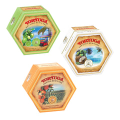 TORTUGA porción servida en plato, presentación atractiva