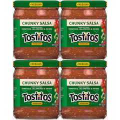 Tostitos frasco frente mostrando etiqueta clara y práctico consumo