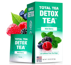 Total Tea envase frontal mostrando diseño y presentación práctica