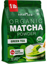 Total Tea envase frontal mostrando etiqueta orgánica y beneficio de calidad