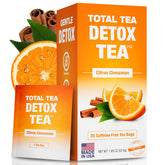 Total Tea envase frontal con diseño y nombre, comunicación clara del producto